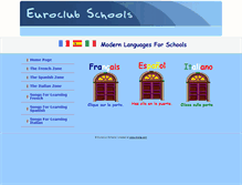 Tablet Screenshot of euroclubschools.org